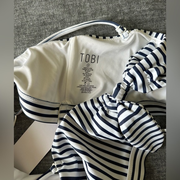 3/$20 - NWT Tobi pinstripe bikini top - Picture 3 of 3